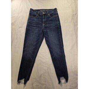 American Eagle Next Level Curvy Hi Rise Jegging Crop Jeans Size 6